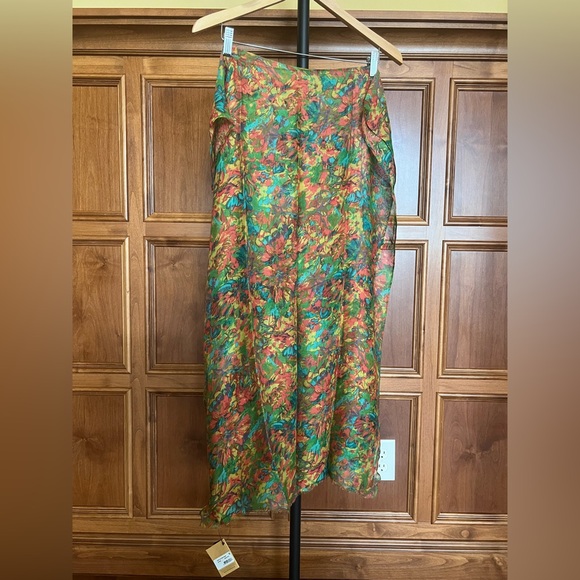 Patricia Nash Scarf Sunny Days Floral Green Multicolor Scarf - Picture 5 of 12